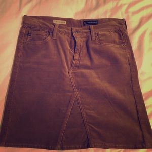 AG corduroy skirt in tan size 30